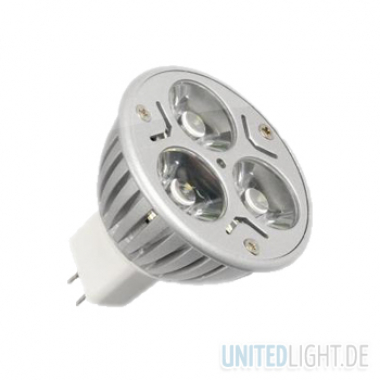 3x1 Watt Strahler MR16 Wei� 12V