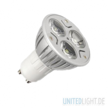 3x1 Watt Strahler GU10 Wei� 230V