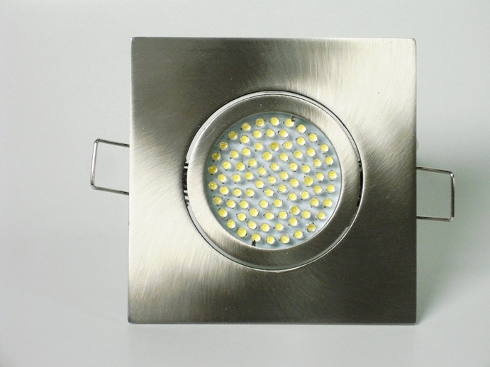 CM Light Einbaustrahler Set 80 LED GU10 + Einbaurahmen 4-eckig