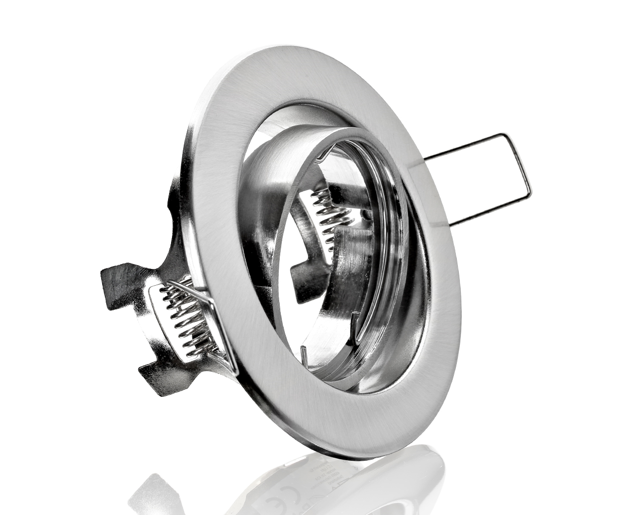 Metall Einbaustrahler Eisengebürstet Rund ideal für LED