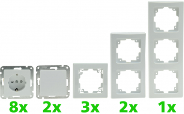 DELPHI Starter-Kit, 16-teilig PRO,wei