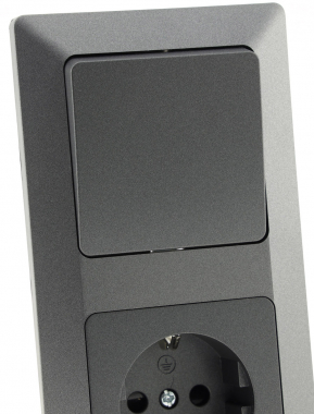 MILOS Set Steckdose + Schalter + Rahmen