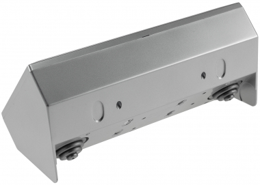 2-fach Steckdosenblock, USB-A+C, silber