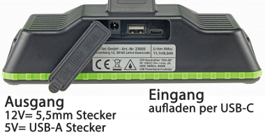 LED Baustrahler mit Akku BSA-60 duo