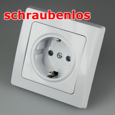 DELPHI Schutzkontakt-Steckdose, UP, wei