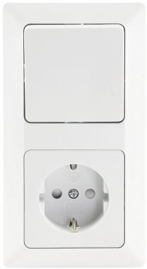 MILOS Set Steckdose + Schalter + Rahmen