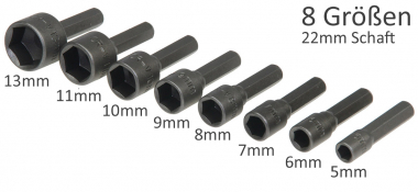 Bitsatz Steckschl�ssel, 8-teilig