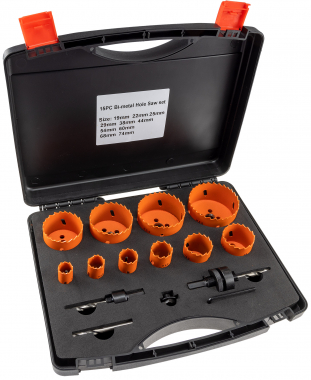 Lochs�gen Set Profi 15-teilig
