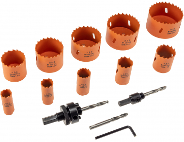 Lochs�gen Set Profi 15-teilig