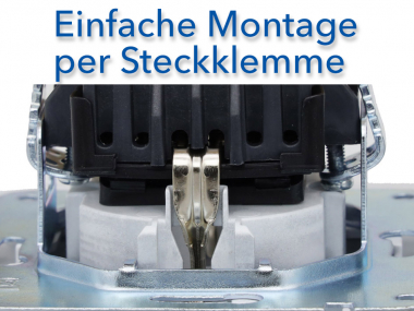 DELPHI Schutzkontakt-Steckdose, silber