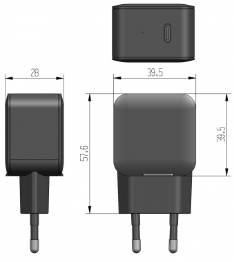 Stecker-Netzteil mit USB-C CTN-PD20