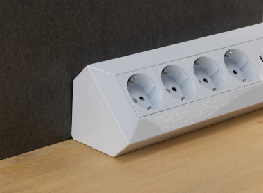 4-fach Steckdosenblock, USB-A+C, wei�