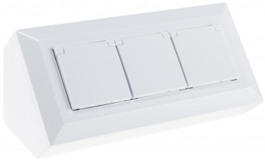 2-fach Steckdosenblock, USB-A+C, wei�