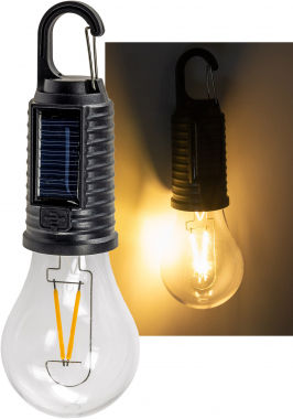 Solar LED Gl�hlampe mit Akku CT-KL3