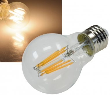 LED Gl�hlampe E27 8W Filament