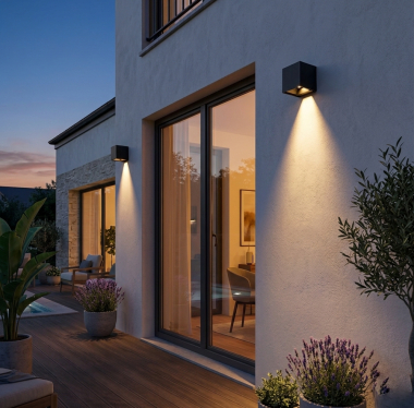 XL Cube Solar LED Wandlampe CCT Lichtfarbe einstellbar