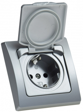 DELPHI Schutzkontakt-Steckdose IP44