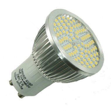 90 SMD Strahler GU10 mit 400 Lumen kaltwei