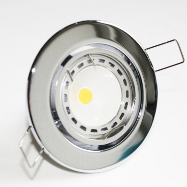 Einbaustrahler Set 90 SMD GU10 Einbaurahmen weiß Rund schwenkbar