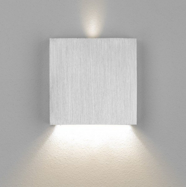 LED Wand- Treppenleuchte Aluminium Stufenbeleuchtung 230V nur 1W kaltwei