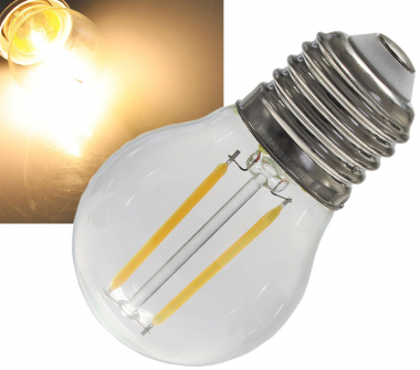 LED Tropfenlampe E27 Filament T4
