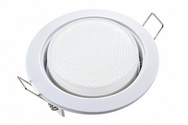 Metall Einbaustrahler GX53 wei� mit 6W LED 230V CCT