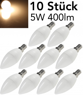 LED Kerzenlampe E14 K50 Promo 10er-Set