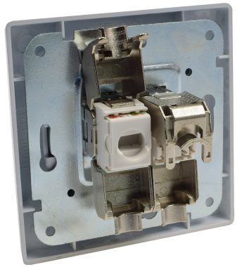 MILOS Netzwerk-Dose 2x CAT6