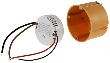 LED-Trafo CT-12E-V2R, 0,5-12W rund