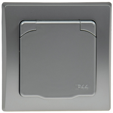 DELPHI Schutzkontakt-Steckdose IP44