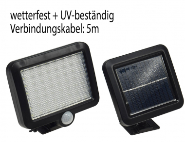 LED Solar Wandleuchte m. Bewegungsmelder