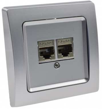 DELPHI Netzwerk-Dose 2x CAT6