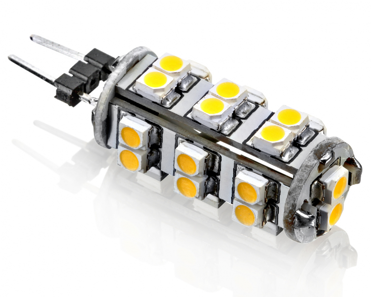 26 SMD G4 LED Strahler Weiß 12V - Unitedlight - LED Shop fuer Leuchtmittel  und LED Einbaustrahler