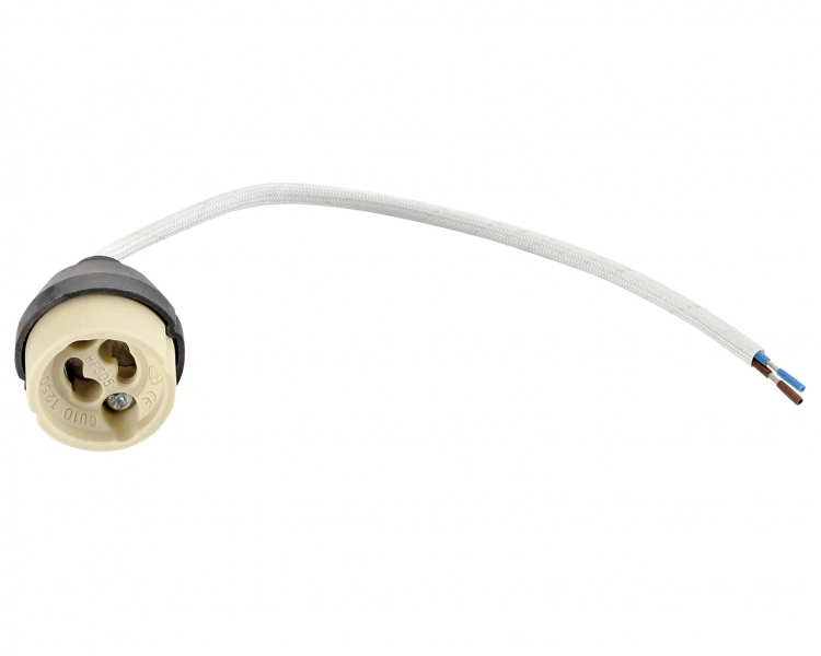10X LED Streifen GU10 Fassung für Halogen Keramik Glühbirnen Kabel Steckerhalter