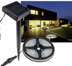 LED Solar LED-Stripe 3m, warmwei 3000K
