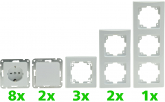 DELPHI Starter-Kit, 16-teilig PRO,wei
