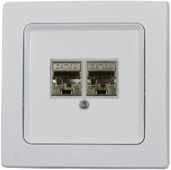 DELPHI Netzwerk-Dose 2x CAT6