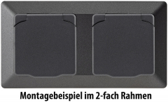 MILOS Schutzkontakt-Steckdose IP40