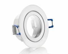 Aluminium Einbaustrahler Rund fr MR11 Wei Matt IP44