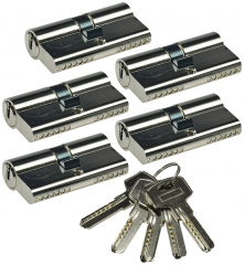 Schlie�zylinder-Set 5x 60mm (30+30mm)
