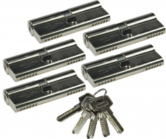 Schlie�zylinder-Set 5x 80mm (40+40mm)