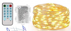 LED Batterie-Lichterkette SilverWire80