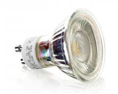 LED Einbaustrahler 5W 9 SMD GU10 + Einbaurahmen wei Rund schwenkbar