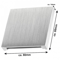 LED Wand- Treppenleuchte Aluminium Stufenbeleuchtung 230V nur 1W kaltwei