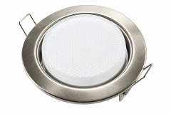 Metall Einbaustrahler GX53 eisengeb�rstet mit 6W LED 230V CCT