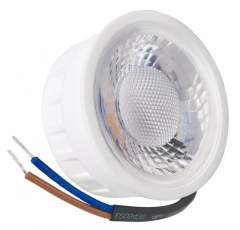 Einbaustrahler mit 5W LED Modul dimmbar Einbauspot 4-eckig wei schwenkbar 30mm Einbautiefe