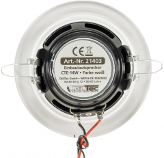 Einbaulautsprecher CTE-14w, wei