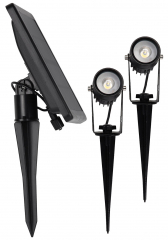 Gartenstrahler Set Solar mit 2 Spots