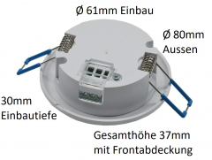 Decken-Einbau-Bewegungsmelder 360 FLAT