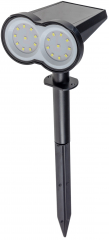 Gartenstrahler Solar mit Erdspie, 80lm